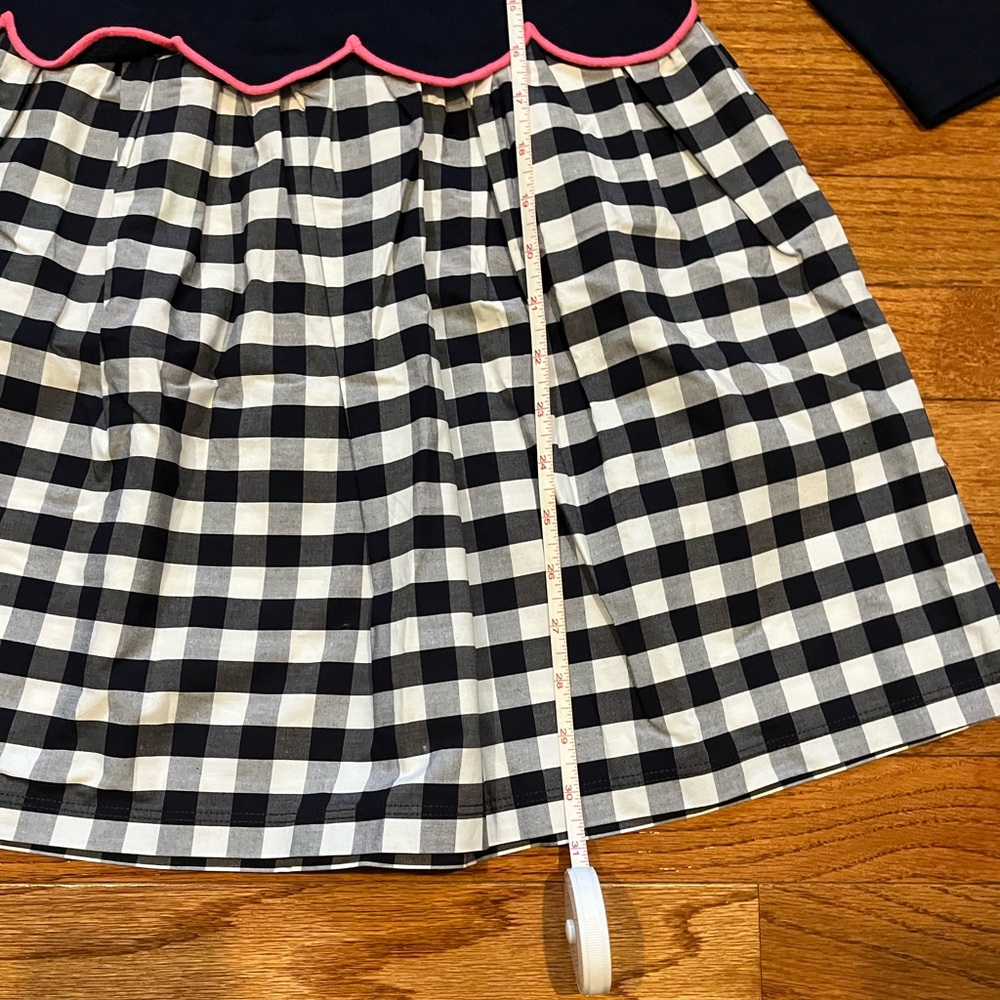 Crewcuts navy, pink and gingham dress size 10, NWT - Picture 12 of 13